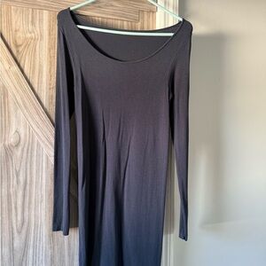 Elegant Black Long Sleeve Dress